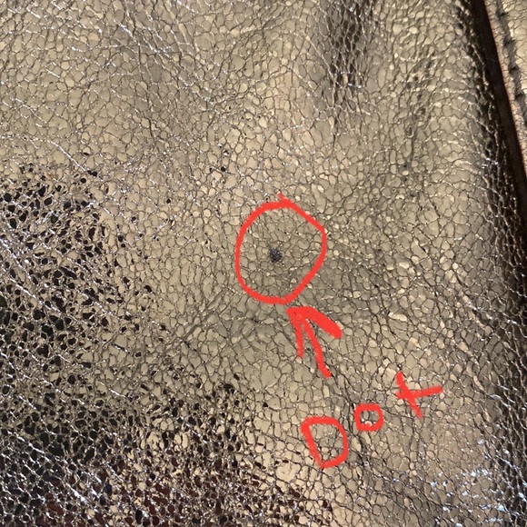 Kate Spade Gold Metallic Tote Bag - Picture 16 of 16